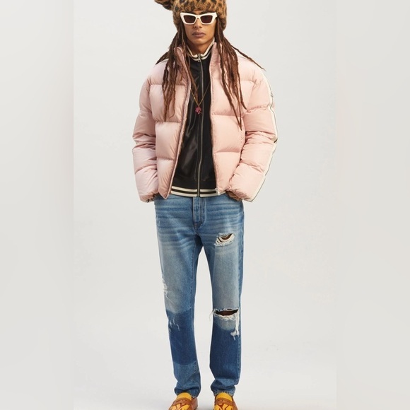 Moncler x Palm Angels unisex track shiny zip up in black NWT - Picture 6 of 13